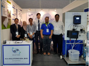 Julius Guth (Pi) with Malaysian distributors, ACA Solutions