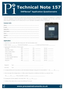 DAFSense Application Questionnaire